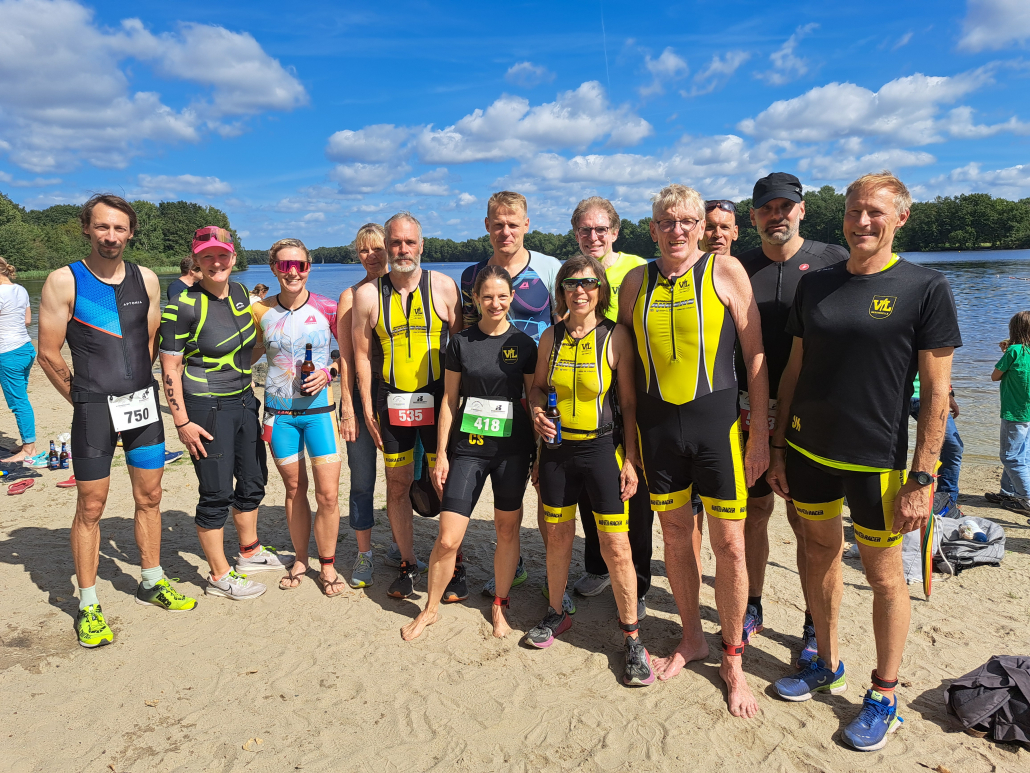 Westerceller Triathleten nach dem Wettkampf Hannover-Lahe
