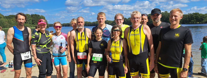 Westerceller Triathleten nach dem Wettkampf Hannover-Lahe