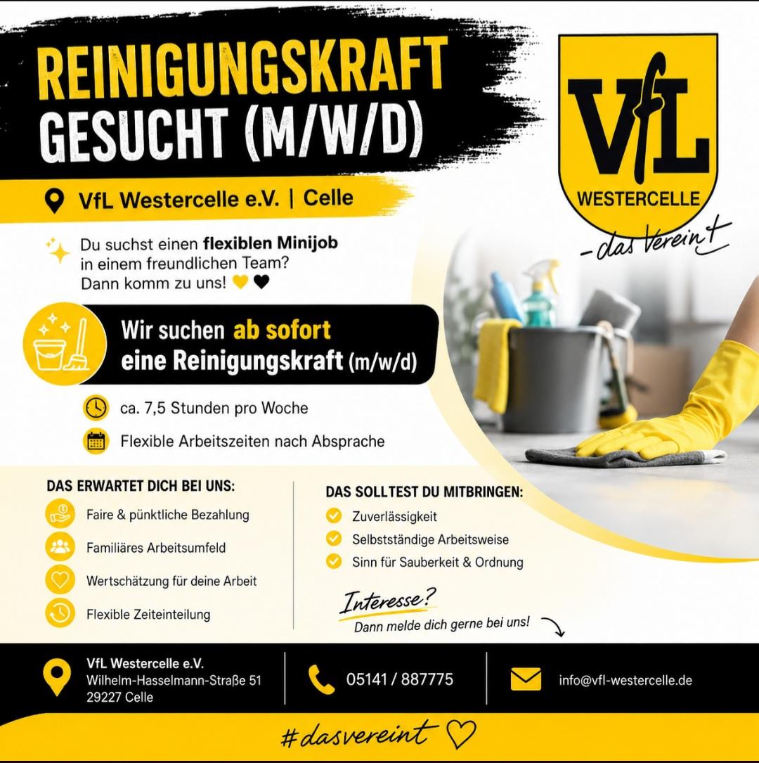 Reinigungskraft gesucht